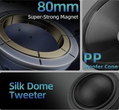Max 800W 6.5 Inch Marine Speakers – 2 Way Waterproof UV Weather Resistant
