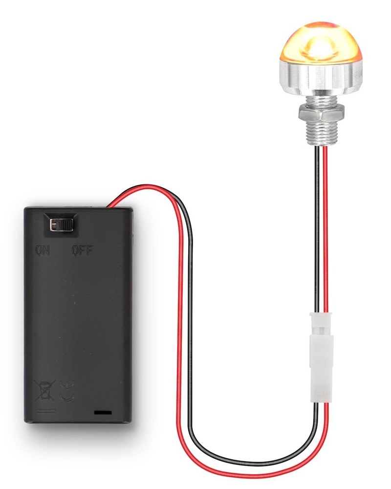 “AA Battery Box with LED Lamp & Switch, Mini 3V Light Wiring Kit, 1 Pack”