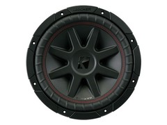 Kicker CVR10 CompVR 10-Inch (250mm) Subwoofer, 4-Ohm DVC Bundle