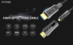 50ft Fiber Optic HDMI Supports 4K60Hz, 4:4:4, 18Gbps, HDR, Dolby Vision, HDCP…