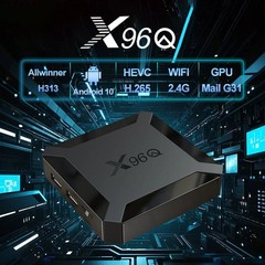 Hot X96Q Android 10.0 Fast Smart TV BOX 2GB 16GB Allwinner H313 Quad Core 4K