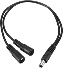 Uxcell 1 Male to 2 Female 5.5Mm X 2.1Mm 32Cm DC Power Splitter Cable for Router,