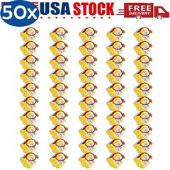 ◉ 50X BR-2/3AGCT4A 6V PLC Battery For FANUC A98L-0031-0025 CNC System with Plug