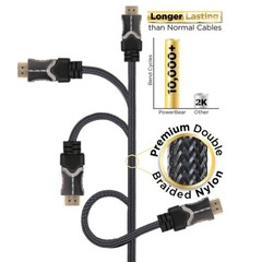 v2.1/v2.0 HDMI Cable (8K 4K HDR UHD 4:4:4) – 3ft 6ft 10ft 25ft 30ft 50ft lot
