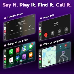 RUIST 6.1″ Wireless Motorcycle CarPlay Screen with TPMS, 6.1 Inch, Black