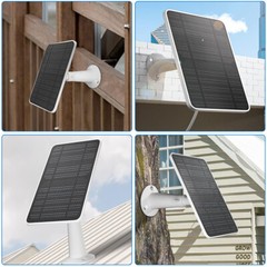 360° Solar Panel Charger for Outdoor Security Camera Eufy 10W Micro USB Type-C