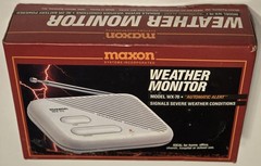 Maxon WX-70 Severe Weather Monitor AC or Battery Power OPEN BOX Automatic Alert
