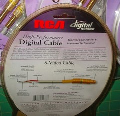 4 RCA High Performance Digital S-Video Cables DT6S 24K Gold-Plated Connectors