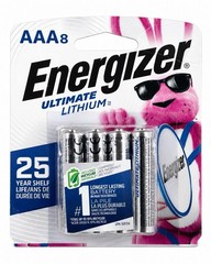 Energizer Ultimate Lithium AA Batteries (8 Pack), Double A Batteries