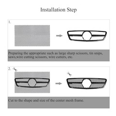 Universal Car Grill Mesh 40″ x 13″, Black-Painted 3 x 6mm Rhombic Hole black
