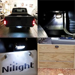 2PCS 12V LED License Tag Light Convenience Courtesy Door License Plate Light