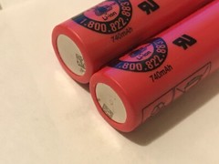 NEW!!! 2 pc SANYO UR 14500 AC Li-ion 740mAh Rechargeable 3.7v FLAT-TOPS