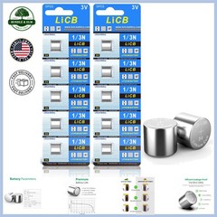 10 Pack 3V Lithium CR1/3N Batteries for Cameras and Electronic Devices