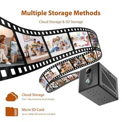 2026 5G Mini HD Security Camera – 100 Days Battery, Night Vision, Motion Detecti