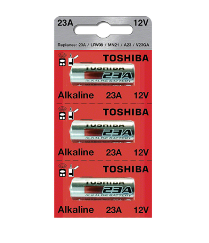 Toshiba A23 Battery 12Volt 23AE 21/23 GP23 23A 23GA MN21 (3 Batteries)