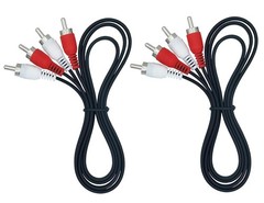 RCA Stereo Audio Cable, 3FT 2-RCA Male to 2-RCA Male Cable Compatible for Amp…