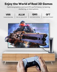 8K HDMI Cable HDMI 2.1 48Gbps High Speed Braided UHD HDTV 3D Dolby HDCP eARC HDR
