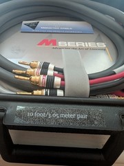 Monster Cable M-Series M1.4s Bi-Wire Speaker Cables W/3 10ft/3m Pair – CIB