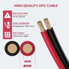 8 Gauge Wire 2 Conductors Wire 8/2 AWG Oxygen Free Copper Electrical 6FT 8AWG
