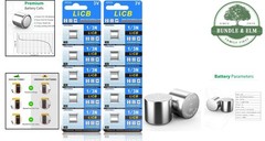 10 Pack 3V Lithium CR1/3N Batteries for Cameras and Electronic Devices