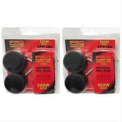 2 Pair of 1.3” Inch Car Tweeters 1000W Super High Frequency Micro Dome Piezo