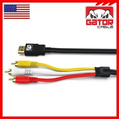 HDMI To 3 RCA Video Audio AV Component Converter Adapter HD Cable 1080P HDTV 5FT