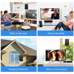 Upgraded 9000 Miles TV Digital Antenna HDTV Amplified HD 1080P 4K Long Range