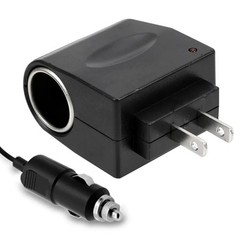 AC 220V To DC 12V Auto Accessories Converter EU US Plug Interior Parts Black Car