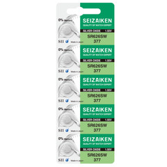 Seizaiken 377 SR626SW 1.55V 0%Hg Silver Oxide Watch Battery – Wholesale