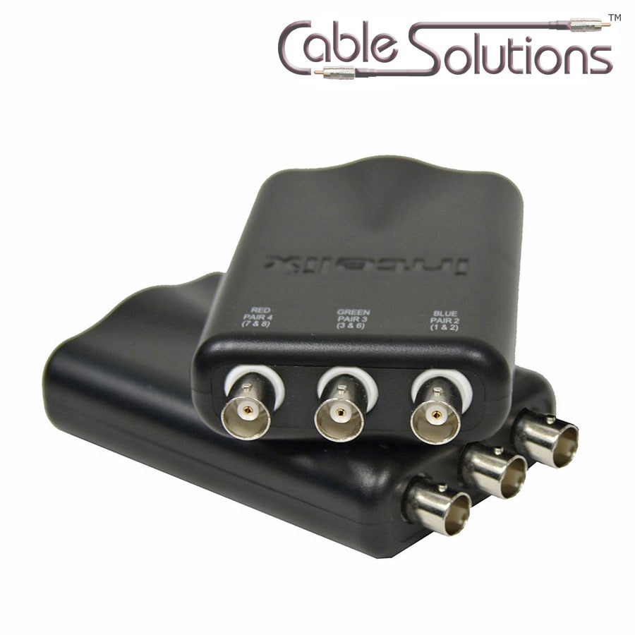Intelix AVO-V3HD-F Pro-Grade HDTV Y/Pb/Pr Component Video Cat-5/6 Balun/Extender