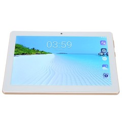 .›(Gold)8 Inch Tablet 6GB RAM 128GB ROM Dual SIM 4G LTE FHD Screen Dual