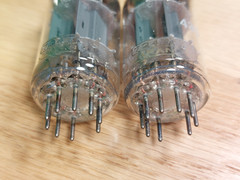 Perfectly Matched Pair of Hitachi (ITT lbl) 7247 12DW7 NOS NIB Vacuum Tubes