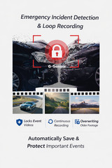 4K 3 Channel Dash Cam Front Rear Inside WiFi GPS Dash Camera Night Vision