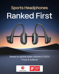 SHOKZ Openrun Pro-Bone Conduction Headphones, Open-Ear Bluetooth Wireless Sport