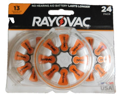 Rayovac Size 13 Hearing Aid Batteries (24 Pack), Size 13 – 01/2027