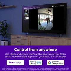Roku Smart Home Wireless Video Doorbell & Chime – 1440p HD Night Vision