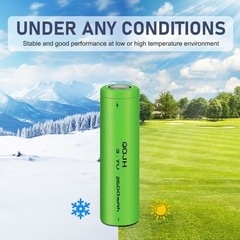 12Pcs 2600mAh Batteries 3.7V Rechargeable Li-Ion Battery for Flashlight Torch