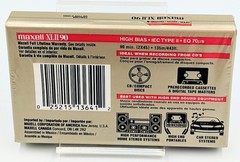 Maxell XLII 90 High Bias Blank Cassette Tape New Sealed Vintage 80s 90s