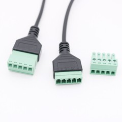 USB 3.1 Type-C Male to 5 Pin Screw Terminal Connector Shield Adapter Cable 30cm