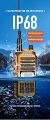 UV-98 PRO Dual Band Two Way Radio IP68 Waterproof 10W Handheld Walkie Talkie