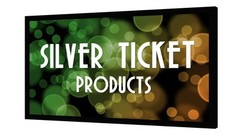 Silver Ticket Products Fixed Frame Projection Screen 16:9 4K HDTV Movie Theater