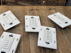 Lutron At-Nb-None Q26SM 6 Button +L/R Keypad Lot Of 5 Units