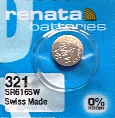 321 RENATA SR616SW SR616 Watch Battery Free Shipping Authorized Seller