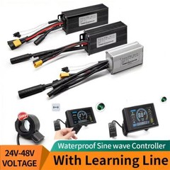 Ebike 24V-48V 17A 26A 30A Sine Wave Controller+S966 Display for 250W-1000W Motor