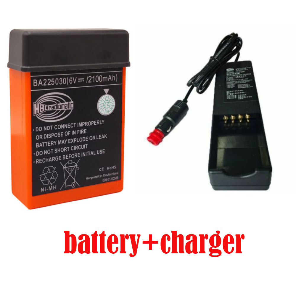 2100MAH BA225030 6V Battery /QA109600 Battery Charger 24V For HBC Crane Remote