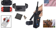 Sturdy Compact Handheld Radio Holder for Walkie Talkies – Adhesive & Screw Mount