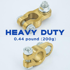 Battery Terminal Connectors Heavy Duty Top Post Clamp Set 1 Pair