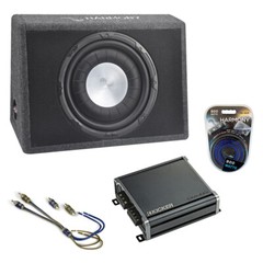Ford F150 Truck Regular Cab 97-17 Harmony Single 12″ Loaded Sub Box CXA400.1 Amp