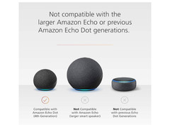 NEW Mission Portable BATTERY BASE Made for Amazon ECHO DOT 4th Generation
