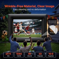 VEVOR Inflatable Movie Screen Inflatable Projector Screen 24 FT Outdoor Theater